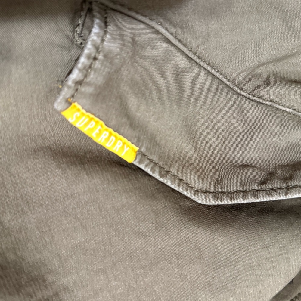 Superdry Military Field Jacket in Khaki Brown - Picture 7 of 10